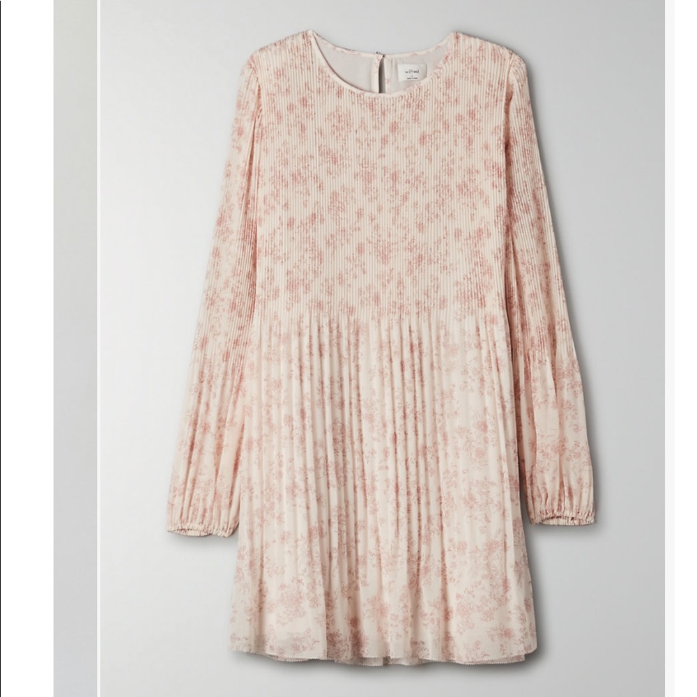Aritzia wilfred daydreamer mini chiffon dress smal